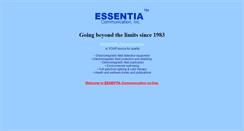 Desktop Screenshot of essentia.ca