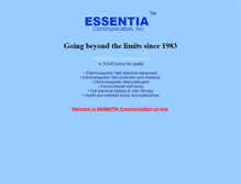 Tablet Screenshot of essentia.ca